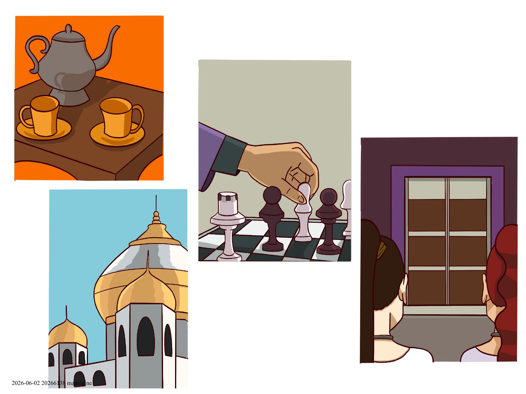 Illustration studies in colour
