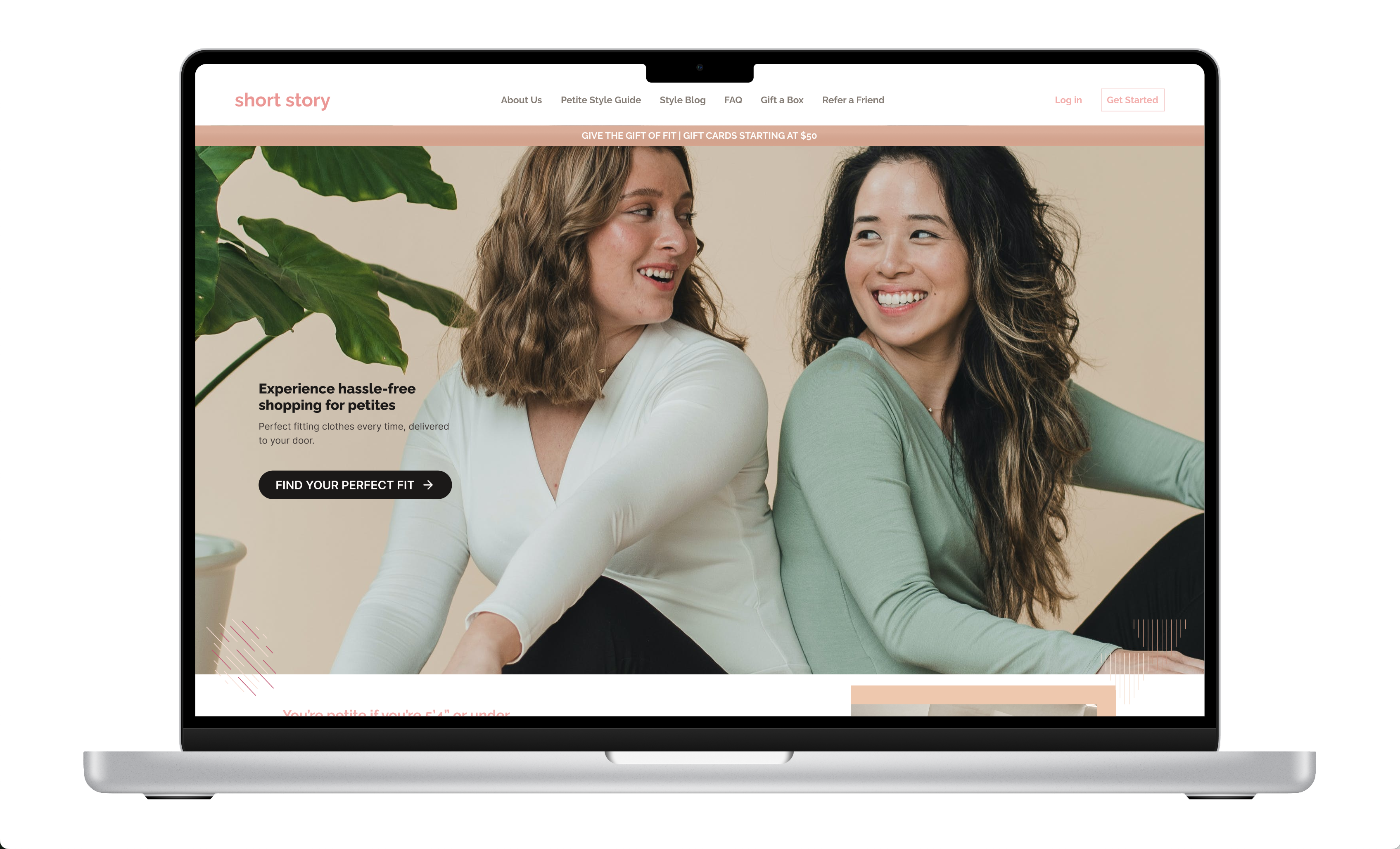 Redesigned landing page
