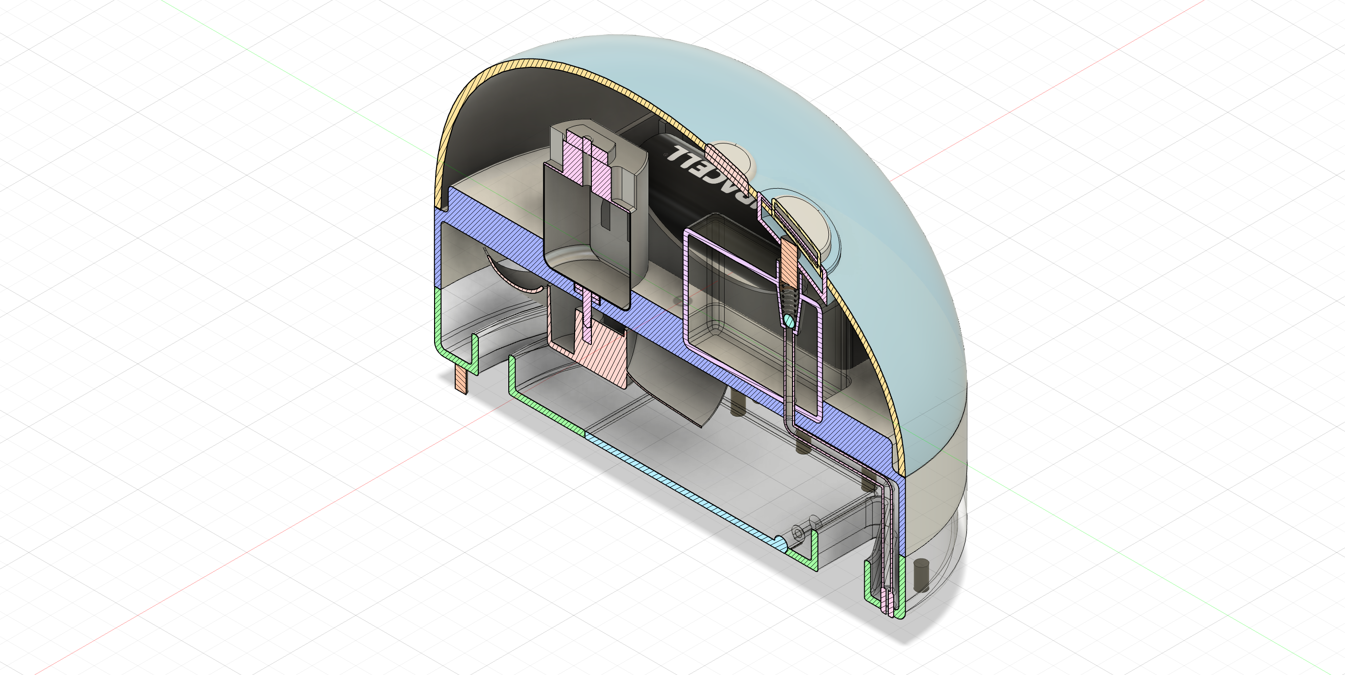 Droplet assembly and internal components