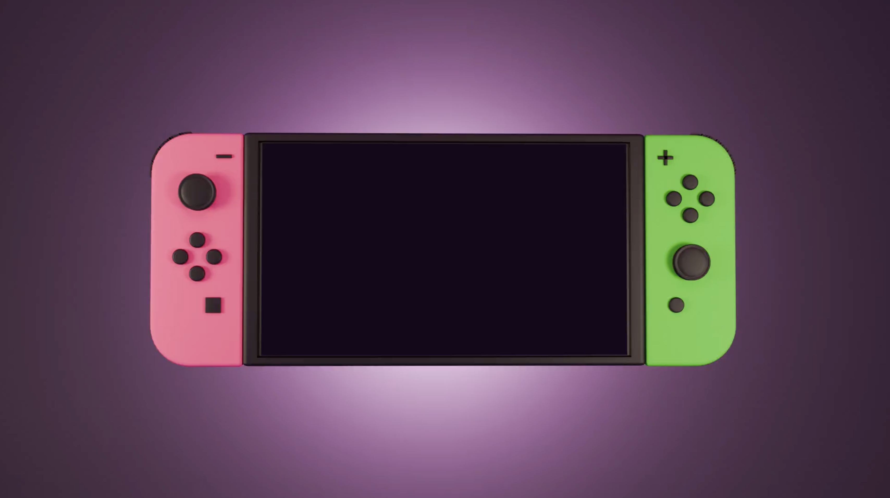 Nintendo Switch model, front view