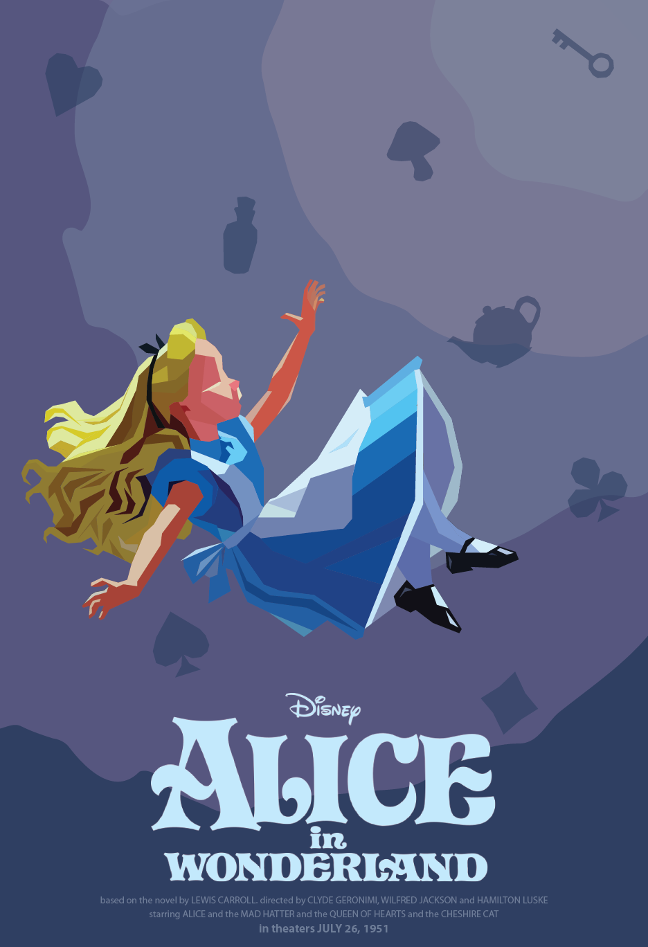 Reimagined Alice in Wonderland movie poster